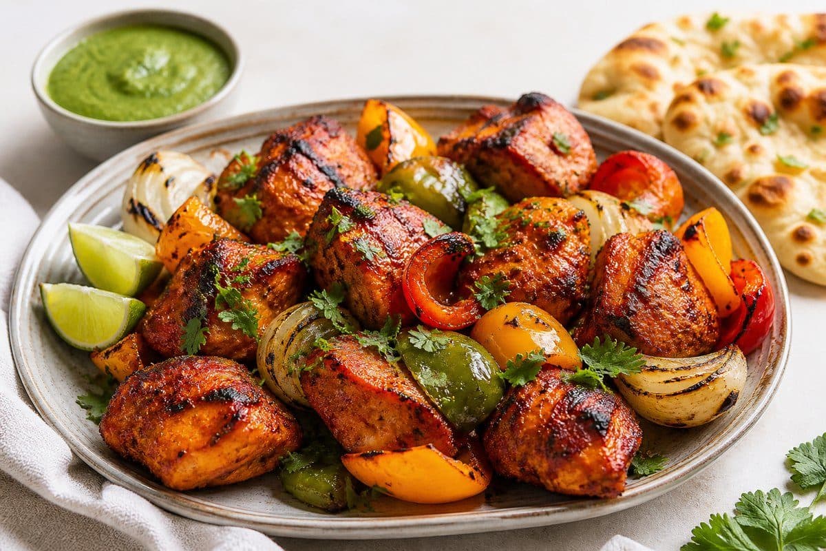 Sheet-Pan Chicken Tikka with Peppers and Onions